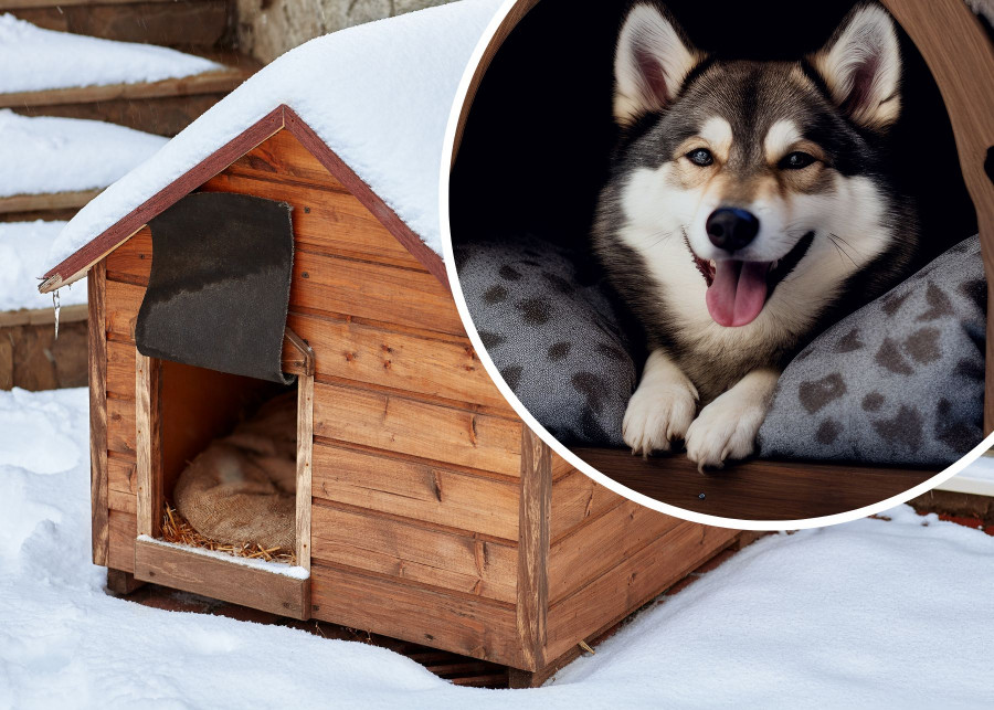 Idealna komfortowa i ciepła buda dla psa na zimę