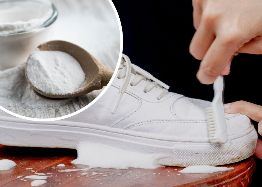 Jak wyczyścić białe buty Tania domowa pasta z sody i płynu do naczyń