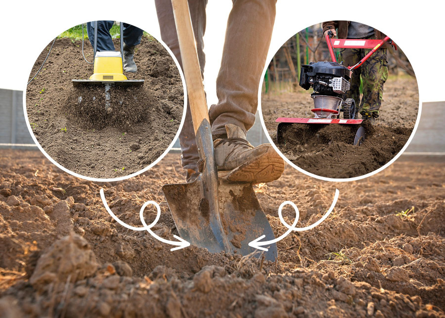 Urządzenia mechaniczne do przekopywania gleby - glebogryzarka i kultywator