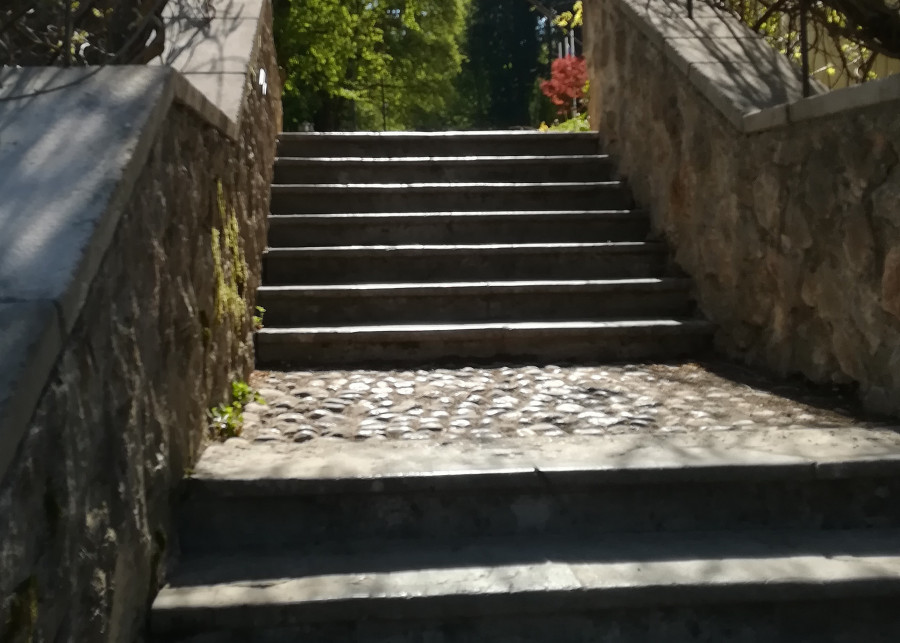 Nowoczesne sposoby na schody betonowe w ogrodzie, fot. MojcaK - Pixabay
